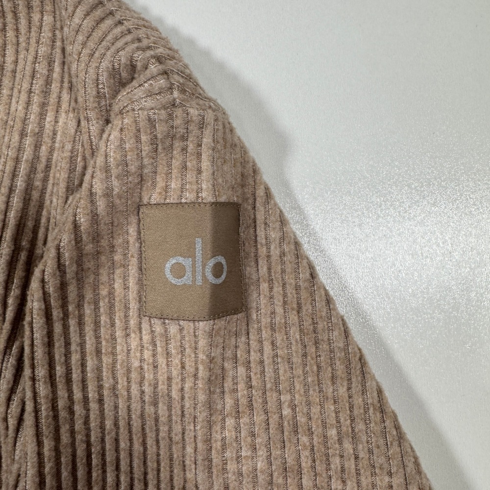 Alo Yoga S Muse Hoodie Gravel Heather Sweatshirt Yoga Hiking Pickleball Golf Gym - Picture 4 of 8